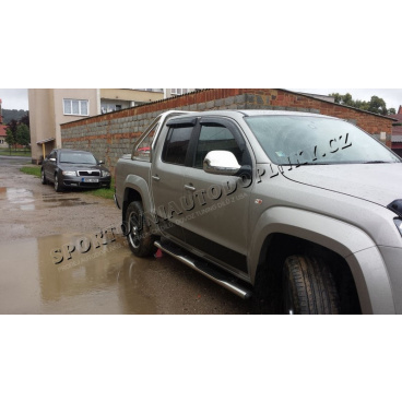 VW Amarok 2010+ nerez chróm kryty zrkadiel Omtec