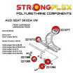 VW Golf IV 1997-2003 4x4 Strongflex Šport zostava silentblokov len pre prednú nápravu 10 ks