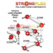 Toyota Land Cruiser StrongFlex Sport sestava silentbloků jen pro zadní nápravu 14 ks