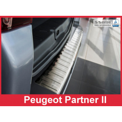 Nerez kryt- ochrana prahu zadného nárazníka Peugeot Partner II 2008-16