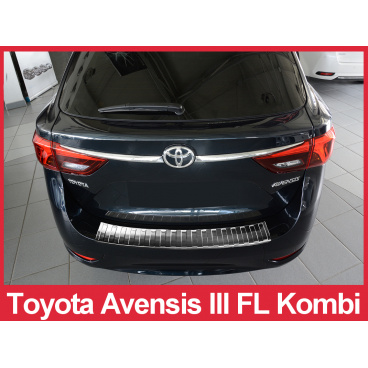 Nerez kryt- ochrana prahu zadného nárazníka Toyota Avensis Mk III FL kombi 2015+