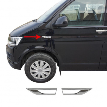 Chróm predné kryty smeroviek Omtec VW T6 2015+ Chróm predné kryty smeroviek Omtec VW T6 2015+