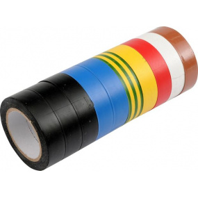 Páska PVC 19 x 0,13 mm x 20 m 10 ks barevné