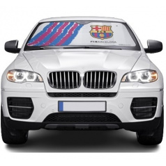 Originální sluneční clona pod přední sklo s logem FC BARCELONA 145x80 cm