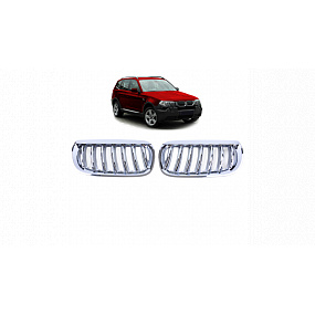 Gril BMW X3 E83 jednotlivé rebro Chróm