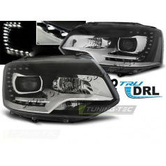 VW T5 2010-15 predné číre svetlá LED TRU DRL Xenon Look (LPVWM4)