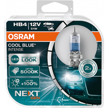 Žiarovka Osram HB4 12V 51W P22d Cool Blue INTENSE NextGeneration 5000K +100% 2 ks