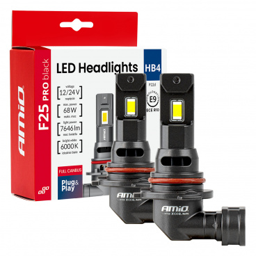 Automobilové LED žiarovky série F25 PRO BLACK FULL CANBUS HB4 68W 12V 24V AMIO-04723 Automobilové LED žiarovky série F25 PRO BLACK FULL CANBUS HB4 68W 12V 24V AMIO-04723
