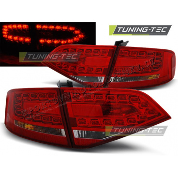 Audi A4 B8 08-11 sedan zadné LED lampy red white (LDAU87) Audi A4 B8 08-11 sedan zadné LED lampy red white (LDAU87)