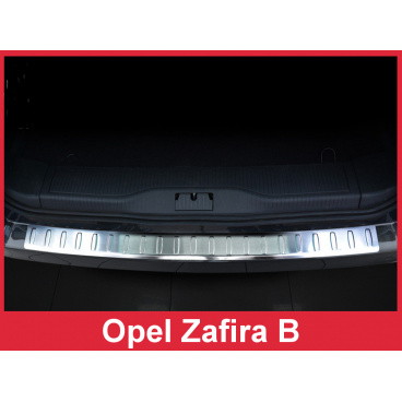 Nerez kryt- ochrana prahu zadného nárazníka Opel Zafira B 2010-16 Nerez kryt- ochrana prahu zadného nárazníka Opel Zafira B 2010-16