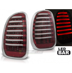 Mini R60 Countryman 2010-14 zadní lampy red white LED BAR (LDMC04)