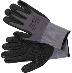 Pracovné rukavice nylon/nitril vel.10 čierne
