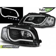 AUDI A3 8P 05.2003-03.2008 Predné číre svetlá LED TUBE LIGHTS BLACK (LPAU98)