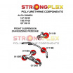 Alfa Romeo 156 Strongflex zostava silentblokov len pre prednú nápravu 12 ks