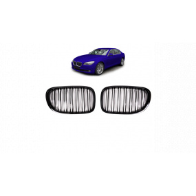 Gril BMW 7 F01 F02 F03 F04 dvojité rebro Lesklá čierna Gril BMW 7 F01 F02 F03 F04 dvojité rebro Lesklá čierna