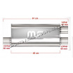 Športový výfuk Magnaflow Performance Duplex 67 mm vstup, 60 mm výstup