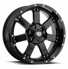 Off-Road alu disk REV serie 885 17X9 5x127 / 5x139.7 ET -12 lesklé čierna