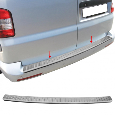 Nerez brúsený kryt zadného nárazníka VW T5 Nerez brúsený kryt zadného nárazníka VW T5