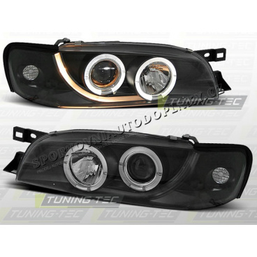 SUBARU IMPREZA 1993-00 PŘEDNÍ ČÍRÁ SVĚTLA ANGEL EYES BLACK SUBARU IMPREZA 1993-00 PŘEDNÍ ČÍRÁ SVĚTLA ANGEL EYES BLACK