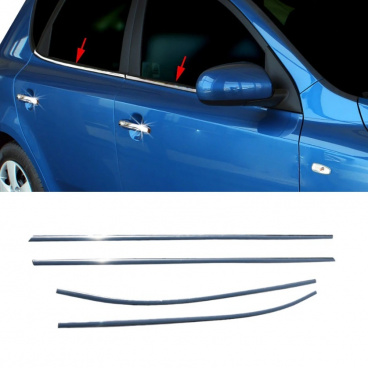 Nerez obloženie okien Kia Ceed 2012+ HB 5D Nerez obloženie okien Kia Ceed 2012+ HB 5D