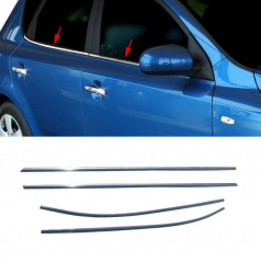 Nerez spodné obloženie okien Škoda Fabia III HTB