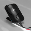 Držiak na telefón do auta na mriežku a na kokpit s rýchlou bezdrôtovou nabíjačkou Qi2 15W AMIO-04180