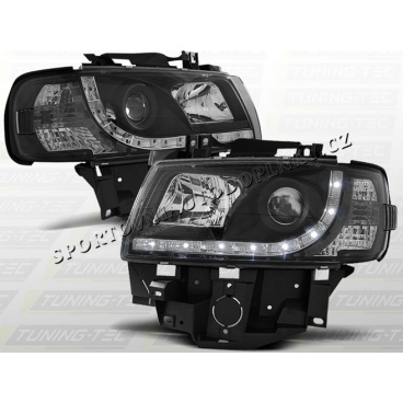 VW T4 Caravelle, Multivan 1996-03 Predné číre svetlá Daylight LED black (LPVWB6)