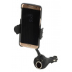 Držiak telefónu Spring do zásuvky - 20cm 2xUSB