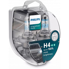 Halogénové žiarovky Philips X-tremeVision Pro150 H4 12V 60/55 W +150 % 2 ks