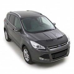 Čierny ochranný návlek na prednú časť kapoty Ford Kuga II 2012–2017 pred faceliftom