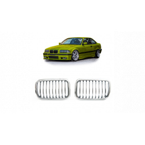 Športová mriežka jednotlivé rebro All Chrome BMW 3 E36 Compact pred faceliftom 1991-1996 Športová mriežka jednotlivé rebro All Chrome BMW 3 E36 Compact pred faceliftom 1991-1996