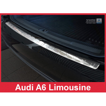 Nerez kryt- ochrana prahu zadného nárazníka Audi A6 sedan 2015-17
