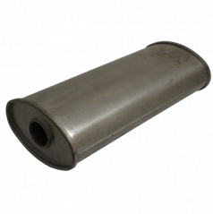 Univerzálny oceľový výfukový tlmič S210 x D450 x v125mm (55 mm vstup)