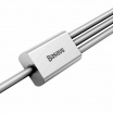 Multikábel do telefónu USB/ 3 konektory (iPhone + iPad, USB typ C a microUSB)