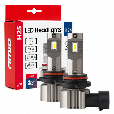 Automobilové LED žiarovky série H25 CANBUS HB4 9006 12V 31W AMIO-04715 Automobilové LED žiarovky série H25 CANBUS HB4 9006 12V 31W AMIO-04715