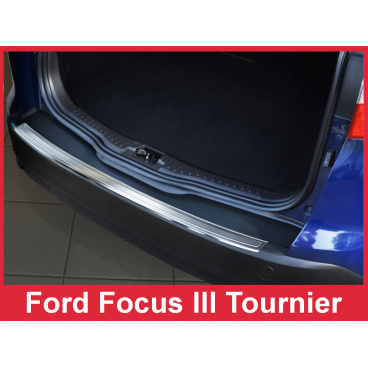 Nerez kryt- ochrana prahu zadného nárazníka Ford Focus III Tournier 2010-16