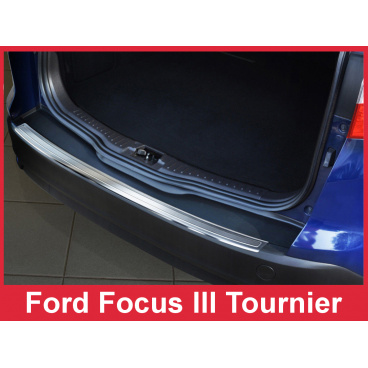 Nerez kryt- ochrana prahu zadného nárazníka Ford Focus III Tournier 2010-16 Nerez kryt- ochrana prahu zadného nárazníka Ford Focus III Tournier 2010-16