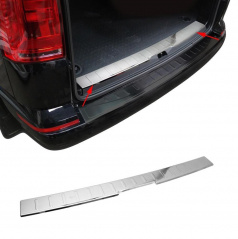 Nerez brúsený vnútorný kryt batožinového priestoru Omtec VW T6 2015+ (1-dielne dvere)