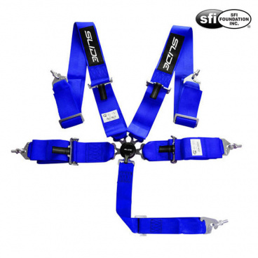 Pasy sportowe Slide Quick 5p 3" Niebieskie Homologacja SFI Pasy sportowe Slide Quick 5p 3" Niebieskie Homologacja SFI