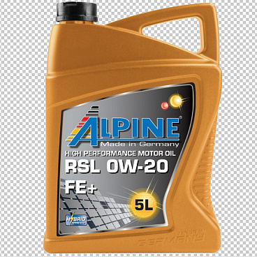 Syntetický motorový olej Alpine 0W-20 RSL FE+ 1 nebo 5 L Syntetický motorový olej Alpine 0W-20 RSL FE+ 1 nebo 5 L