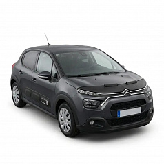 Čierny ochranný návlek na prednú časť kapoty Citroen C3 2016–24