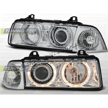 BMW E36 90-99 Angel Eyes chróm (LPBM27) - coupe, cabrio