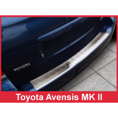 Nerez kryt- ochrana prahu zadného nárazníka Toyota Avensis II Mk kombi 2002-09