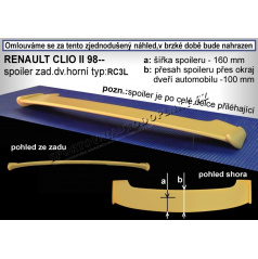 RENAULT CLIO II (98+) spojler chrbta. dverí horný RC3L