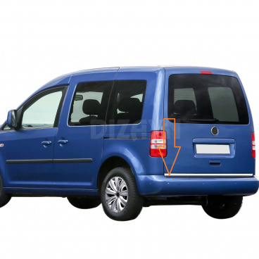 Nerez lišta hrany kufra VW Caddy 2004-14