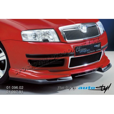 Škoda Superb spoiler pod predný spoiler - čierný dezén