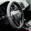 Kožený poťah na volant automobilu S 35-37cm AMIO-01764