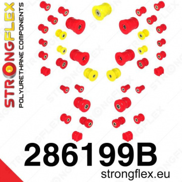 Nissan 350Z StrongFlex kompletní sestava silentbloků 39 ks Nissan 350Z StrongFlex kompletní sestava silentbloků 39 ks