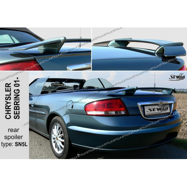 Chrysler Sebring 2001+ zadný spoiler (EÚ homologácia) Chrysler Sebring 2001+ zadný spoiler (EÚ homologácia)