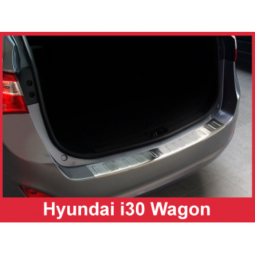 Nerez kryt- ochrana prahu zadného nárazníka Hyundai i30 Wagon 2012-16